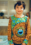R28- Cookie Monster Shirt Panel