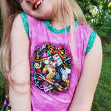 R37-  Pink Artist Shirt Panel