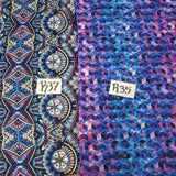 R37-  Blue Medallion Print