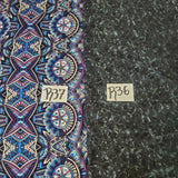 R37-  Blue Medallion Print