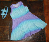 R35- Cyan Diamond Fade Print