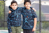 R36- Sports Splatter Print- Blue