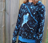 R36- Sports Splatter Print- Blue
