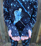 R36- Sports Splatter Print- Blue