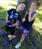 R24- Blue Spaceships Print