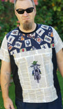 R7- Hipster Wars - Big Kid SHIRT Panels - Cotton Lycra