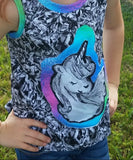 R19- Shirt Panel- Unicorn On Ice