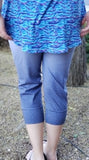 R23- Faux Denim Ombre: Medium Wash to White
