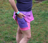 R23- Two-Tone Ombre: Neon Purple to Neon Pink