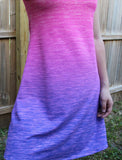 R23- Two-Tone Ombre: Neon Purple to Neon Pink