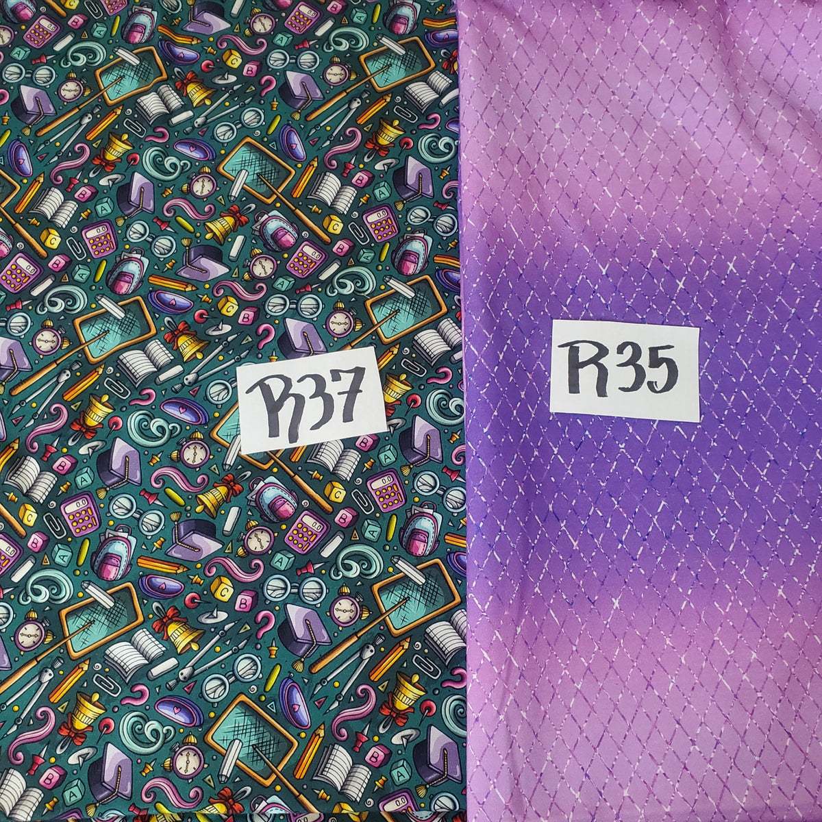 R37 Chalkboard Print Fabriculous Custom Fabrics