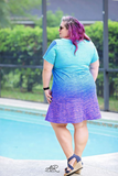 R23- Two-Tone Print: Neon Purple