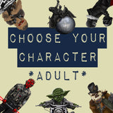 R7- Hipster Wars - Adult SHIRT Panels - Cotton Lycra