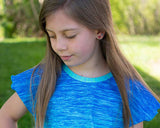 R23- Two-Tone Print: Bright Blues