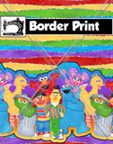R28- Monster Border Print