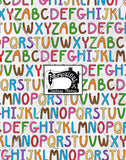 R28- Alphabet Print- WHITE