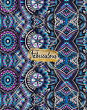 R37-  Blue Medallion Print