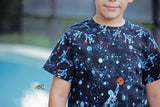 R36- Sports Splatter Print- Blue