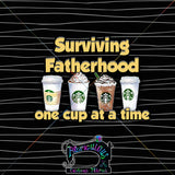 R17- Shirt panel-  Black Fatherhood