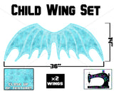 R16 - Dragon Wings Child Panel SET- Blue