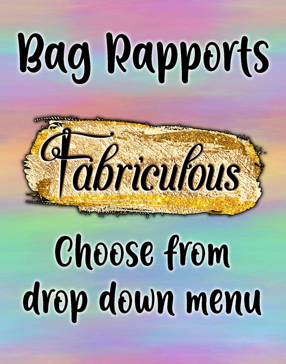 R29-  Faves- Choose Your Bag Rapport