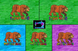 R11- Brown Bear- Mama Bear- Shirt Panels -PURPLE