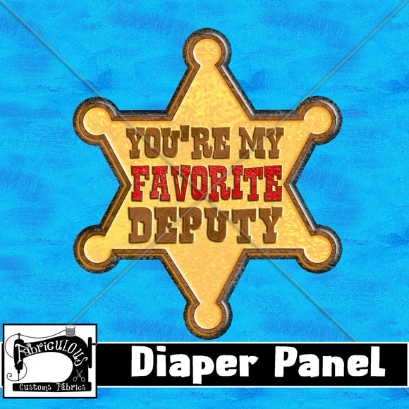 R22- Sheriff Diaper/Panty Panel