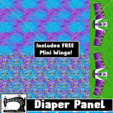 R22- WINGED Spaceman Diaper/Panty Panel