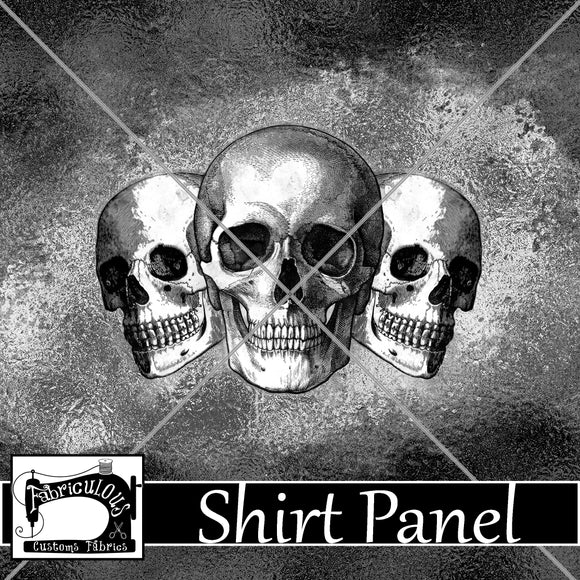 R21 - Silver Skull Shirt Panel