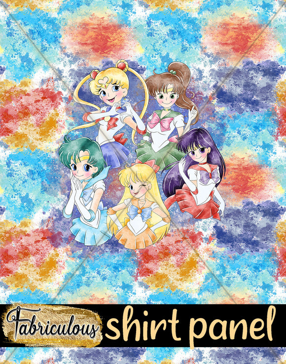 Sailor Girls Shirt Panel