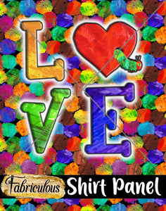 Faves- Caterpillar Love Shirt Panel