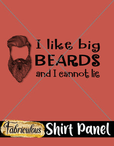 Faves- Big Beards Shirt Panel