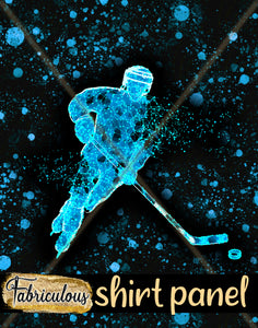 R36- Blue Hockey Shirt Panel