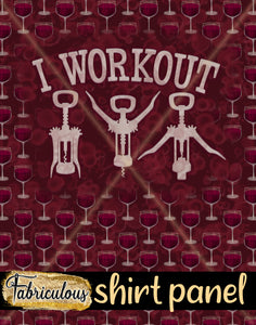 R31- Red Workout Shirt Panel