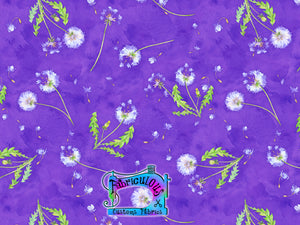 R14 - Purple Dandelion Print