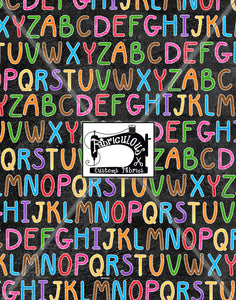 R28- Alphabet Print- BLACK