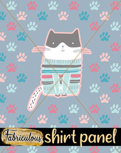 Cat Paw Shirt Panel