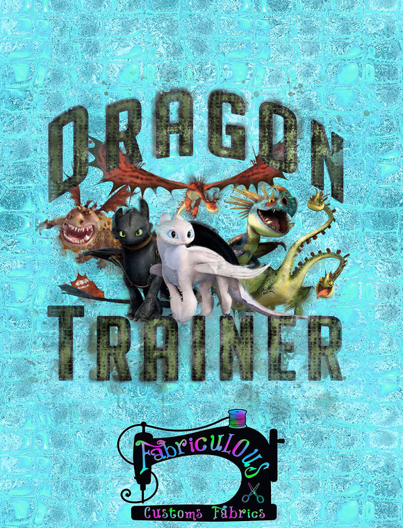 R16 - Dragon Trainer Shirt Panel- Blue